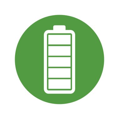 Pil elektrik yükleme simgesi Sıfır emisyon aracı Batarya şarj istasyonu işareti