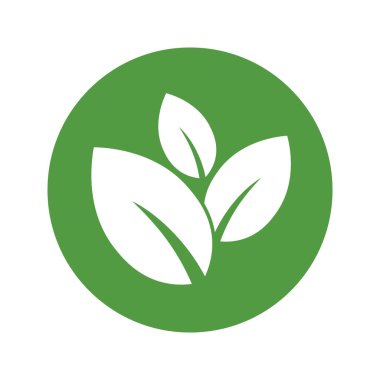Çevre yeşil yaprak ikonu Bio doğa yeşil eko web ve iş simgesi