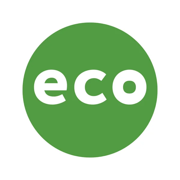 Eco Icon Véhicule Zéro Émission Borne Recharge Signe — Image vectorielle