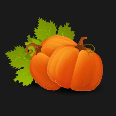 Cadılar Bayramı korkunç turuncu balkabağı Tatil çizgi film konsepti