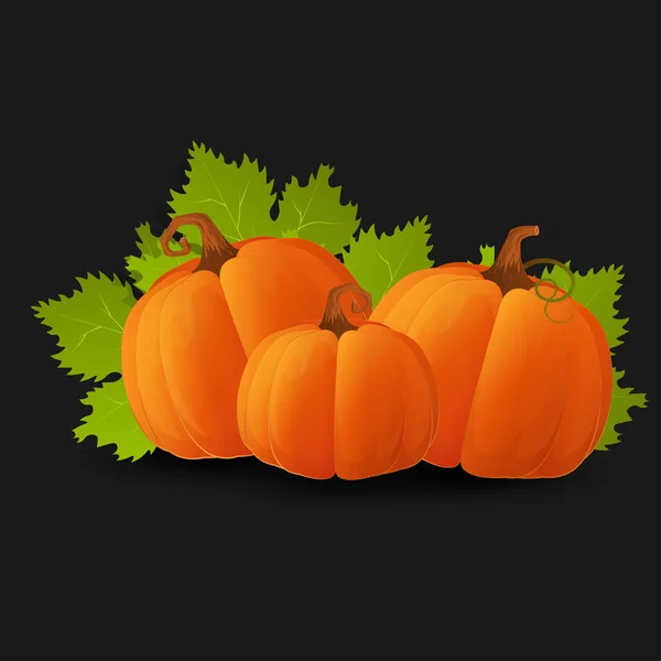 Halloween Effrayante Citrouille Orange Concept Dessin Animé Vacances — Image vectorielle