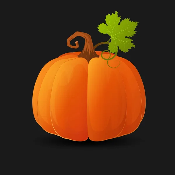 Halloween Miedo Naranja Calabaza Vacaciones Concepto Dibujos Animados — Vector de stock