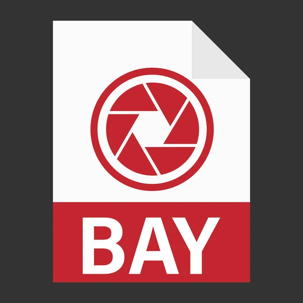 Web Bay文件图标的现代平面设计 — 图库矢量图片