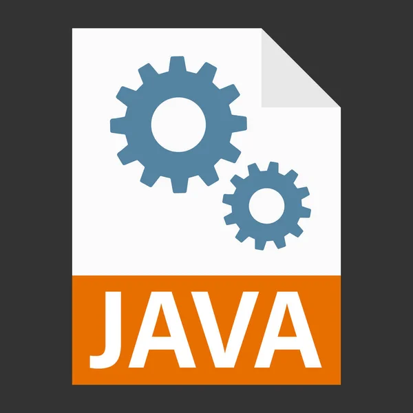 Diseño Plano Moderno Del Icono Archivo Java Para Web — Vector de stock