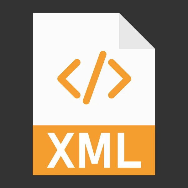 Современный Плоский Дизайн Иконки Файла Xml Веб — стоковый вектор