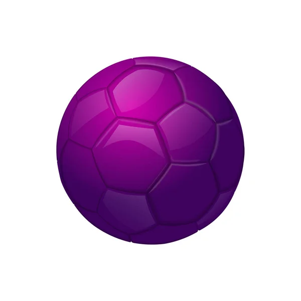 Lila Fußball Oder Fußball Sportgeräte Ikone — Stockvektor