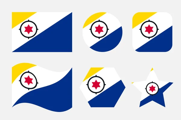 Bonaire Vlag Eenvoudige Illustratie Voor Onafhankelijkheidsdag Verkiezing — Stockvector