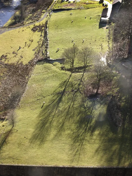 Dalla diga del serbatoio Claerwen, Elan Valley — Foto Stock