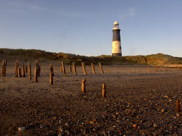 Spurn Point Lighthouse — Zdjęcie stockowe