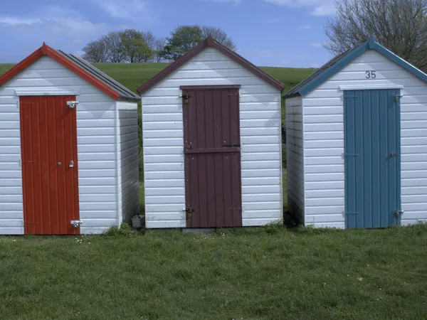 Beach huts, Broadsands — Stock Photo, Image