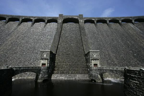 Claerwen dam, elan vallei, — Stockfoto