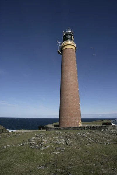 Rubha Robhanais por Port Nis, Lighthouse — Fotografia de Stock