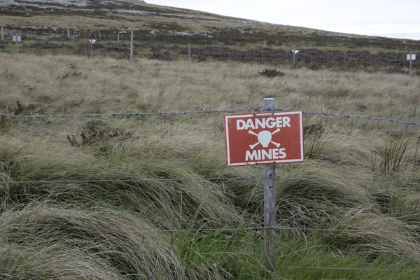 Landmines sign — Stock Photo, Image