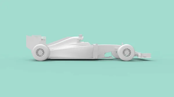 Візуалізація Порожньої Шаблонної Моделі Високошвидкісного Автомобіля Ізольованої Порожньому Просторі — стокове фото