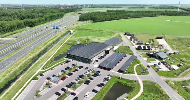 Almere Oosterwold Czerwca 2022 Holandia Energia Lidl Neutralny Pod Względem — Wideo stockowe