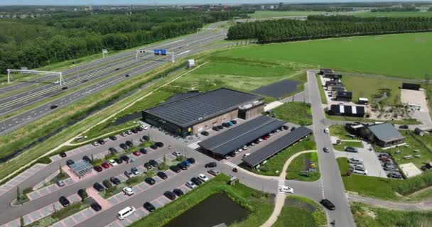 Almere Oosterwold Juni 2022 Niederlande Lidl Energie Und Co2 Neutraler — Stockvideo