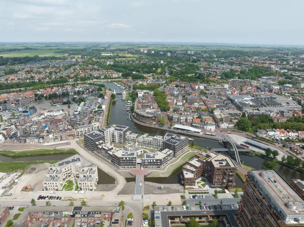 Purmerend Urban City North Holland Netherlands Holland Lucht Drone Overzicht — Stockfoto