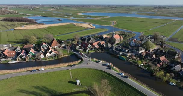 荷兰北部省份Alkmaar市的Driehuizen村 靠近Polder L和Eilandspolderzuid Noord Schermer — 图库视频影像