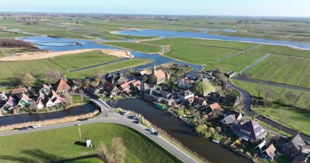 Driehuizen Village Municipality Alkmaar Dutch Province North Holland Polder Eilandspolder — Stock Video