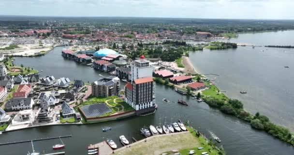 Hollanda Nın Gelderland Iline Bağlı Harderwijk Köyü Yeni Yerleşim Alanının — Stok video