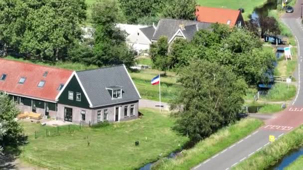 Farmers Protest Netherlands Dutch Flag Upside Protest Actions Different Groups — Vídeos de Stock
