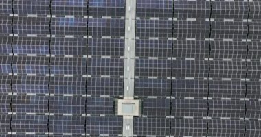 Clrean sustainable energy generation using solar panels on a large pond in The Netherlands, Druten. Energy transition