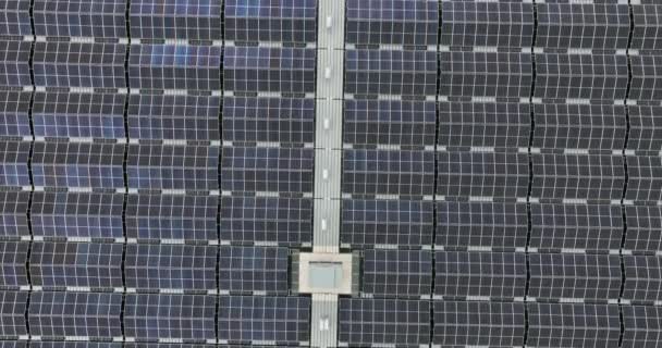 Clrean Sustainable Energy Generation Using Solar Panels Large Pond Netherlands — ストック動画