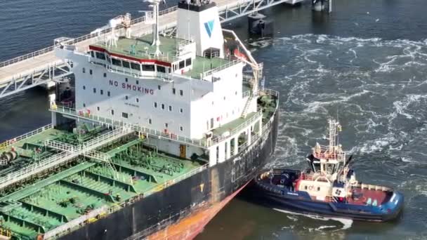 Amsterdam Westhaven 23Th July 2022 Netherlands Velos Leo Chemical Oil — Stockvideo