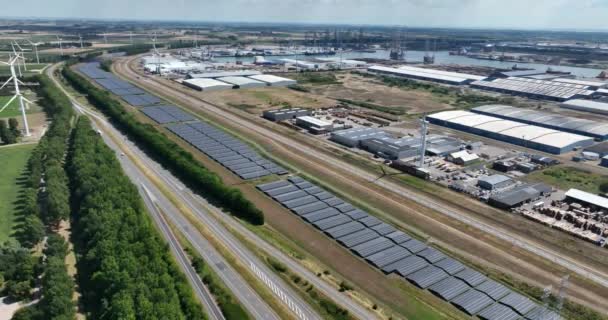 Vlissingen 8Th August 2022 Netherlands Port Vlissingen Industrial Commercial Wharf — Αρχείο Βίντεο