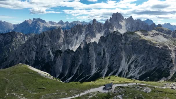 Dolomites Mountain Range Italy Part Southern Limestone Alps Typical Dolomites — Vídeos de Stock