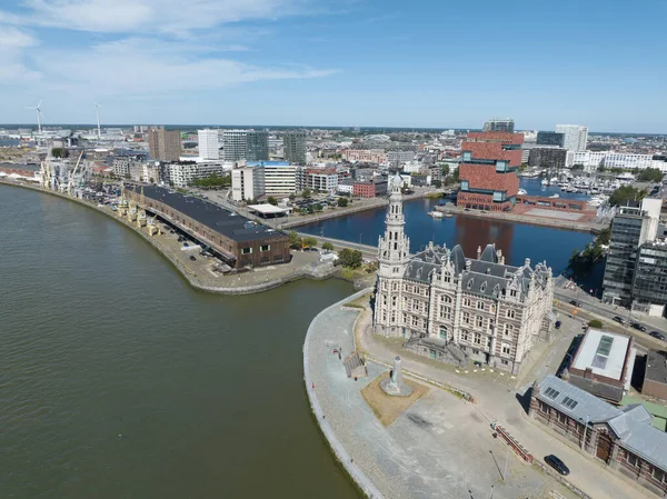 Antwerpen 9Th August 2022 Belgium Mas Museum Aan Stroom City — Stockfoto