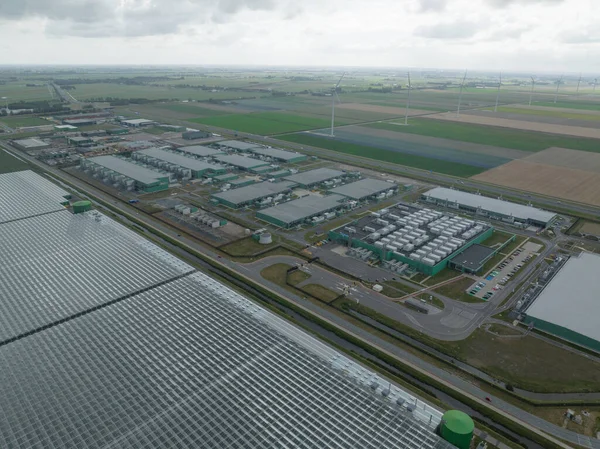 Middenmeer , 29th of August 2022, The Netherlands. Microsoft AMS06 datacenter computing center in Hollands Kroon. Data technology ICT equipment building like servers.