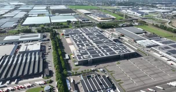Największe Najbardziej Zautomatyzowane Centrum Dystrybucji Zalando Bleiswijk — Wideo stockowe