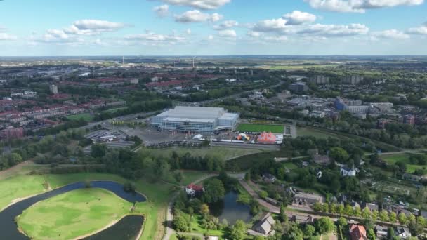 Arnhem Září 2022 Nizozemsko Gelredome Multifunkční Stadion Jihu Arnhemu Domov — Stock video