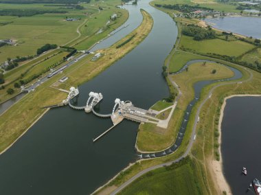 Amerongen weir and lock complex is a hydraulic work of art in the Netherlands. .including a hydroelectric power station on the Lower Rhine.