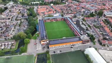 Volendam, 25 Eylül 2022, Hollanda. FC Volendam Hollanda Eredivisie futbol stadyumu Kras Stadyumu.