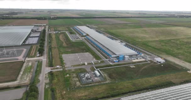 Middenmeer Agosto 2022 Países Bajos Google Datacenter Agriport Facilita Los — Vídeo de stock