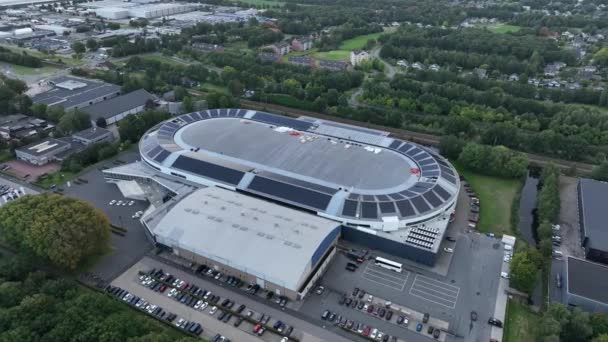 Heerenveen Outubro 2022 Países Baixos Thialf Pista Estádio Gelo Artificial — Vídeo de Stock