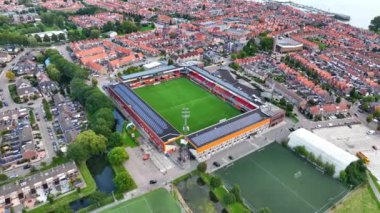 Volendam, 25 Eylül 2022, Hollanda. FC Volendam Hollanda Eredivisie futbol stadyumu Kras Stadyumu.
