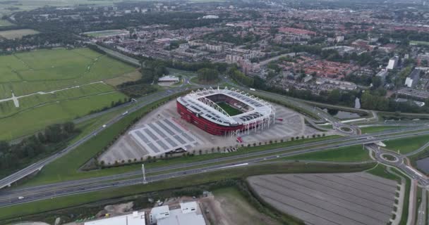 Alkmaar Září 2022 Nizozemsko Afas Stadium Holandský Fotbalový Stadion Domova — Stock video