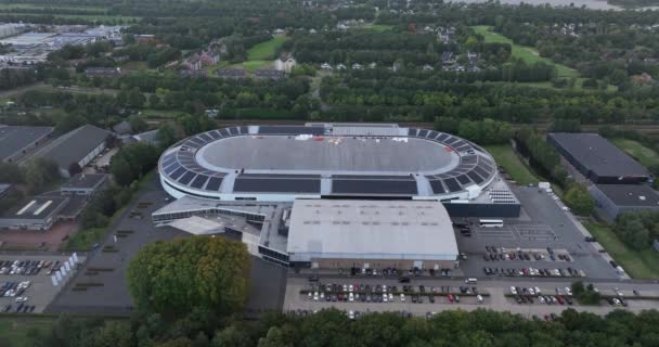 Heerenveen Ekim 2022 Hollanda Thialf Yapay Buz Stadyumu Buz Pateni — Stok video
