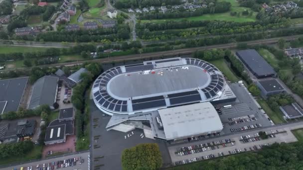 Heerenveen Října 2022 Nizozemsko Thialf Umělý Stadion Kluziště Profesionální Krytý — Stock video