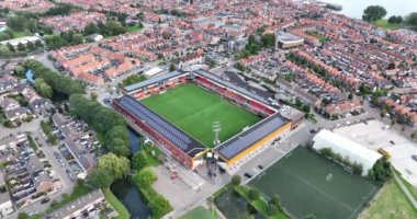 Volendam, 25 Eylül 2022, Hollanda. FC Volendam Hollanda Eredivisie futbol stadyumu Kras Stadyumu.