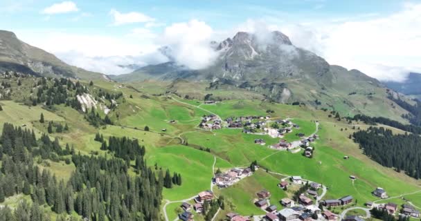 Lech Kommun Västra Österrikiska Delstaten Vorarlberg Belägen Bludenz Vintersport Semesterort — Stockvideo