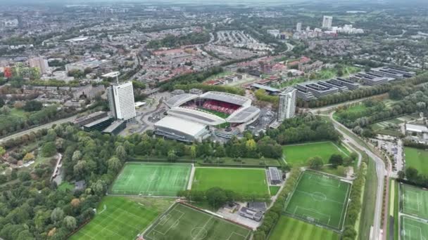 Utrecht Października 2022 Holandia Stadion Galgenwaard Stadion Piłkarski Utrechcie Którym — Wideo stockowe