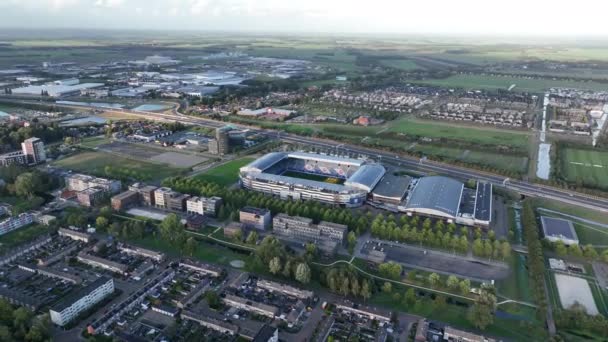 Heerenveen Oktober 2022 Nederländerna Abe Lenstra Stadion Friesland Hem För — Stockvideo