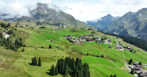Lech Gemeinde Westen Des Österreichischen Bundeslandes Vorarlberg Bludenz Gelegen Wintersport — Stockvideo