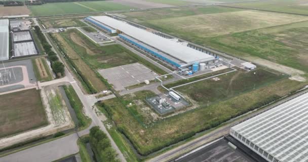 Middenmeer Srpna 2022 Nizozemsko Datové Centrum Google Agriportu Usnadňuje Cloudové — Stock video