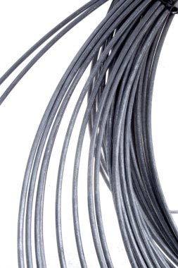 soyut unravelled metal tel bobin
