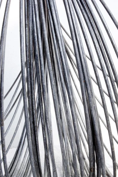 Bobine de fil métallique démêlée abstraite — Photo